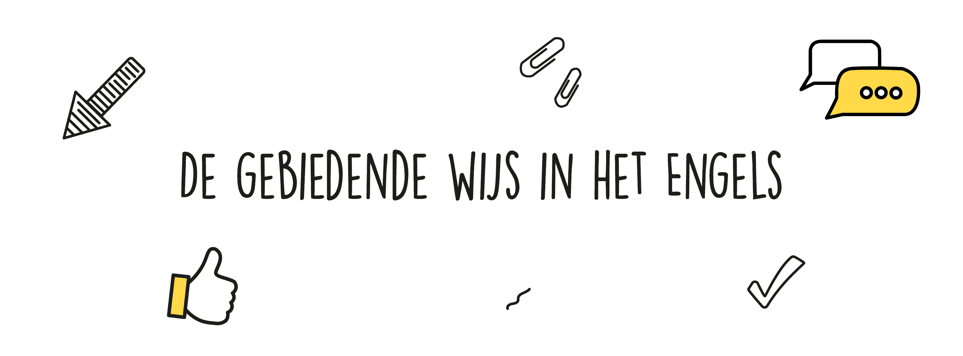 De gebiedende wijs in het Engels