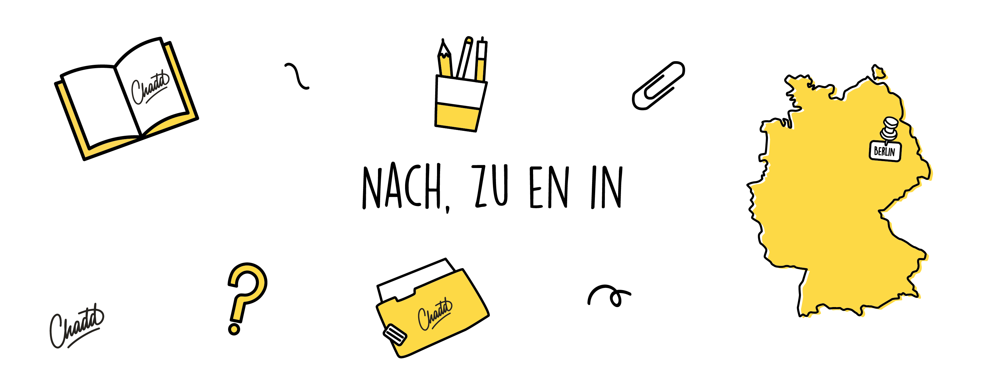 nach zu en in