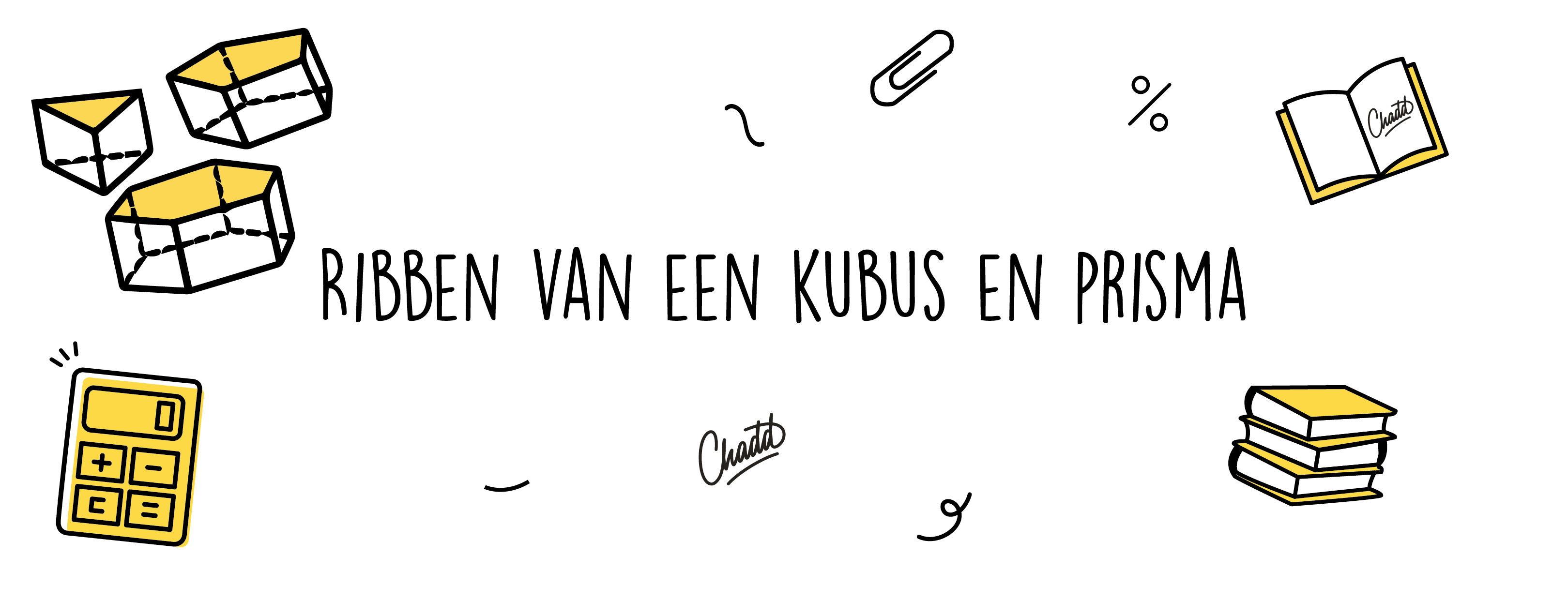 ribben van een kubus en prisma